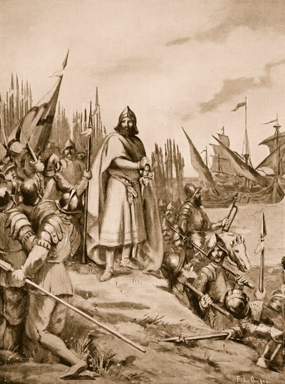Erik the Saint Lands on the Coast of Finland by Fernand Le Quesne